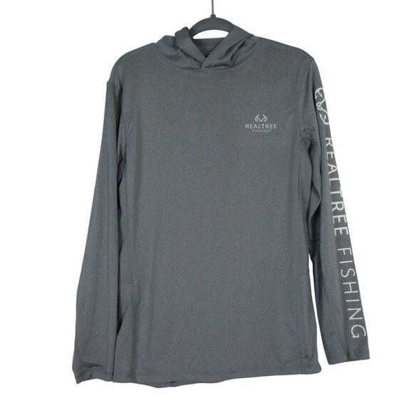 Realtree Fishing Men's Logo Performance Hoodie Size S Set of 2 Outdoor - Picture 3 of 9